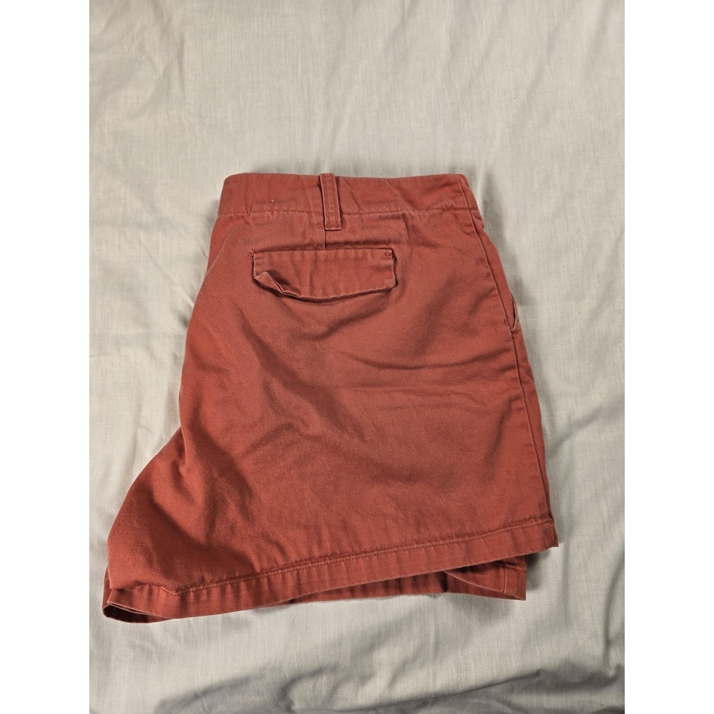 J.CREW Chino Shorts Womens 14 Orange Cotton Twill Summer Casual Flat Front